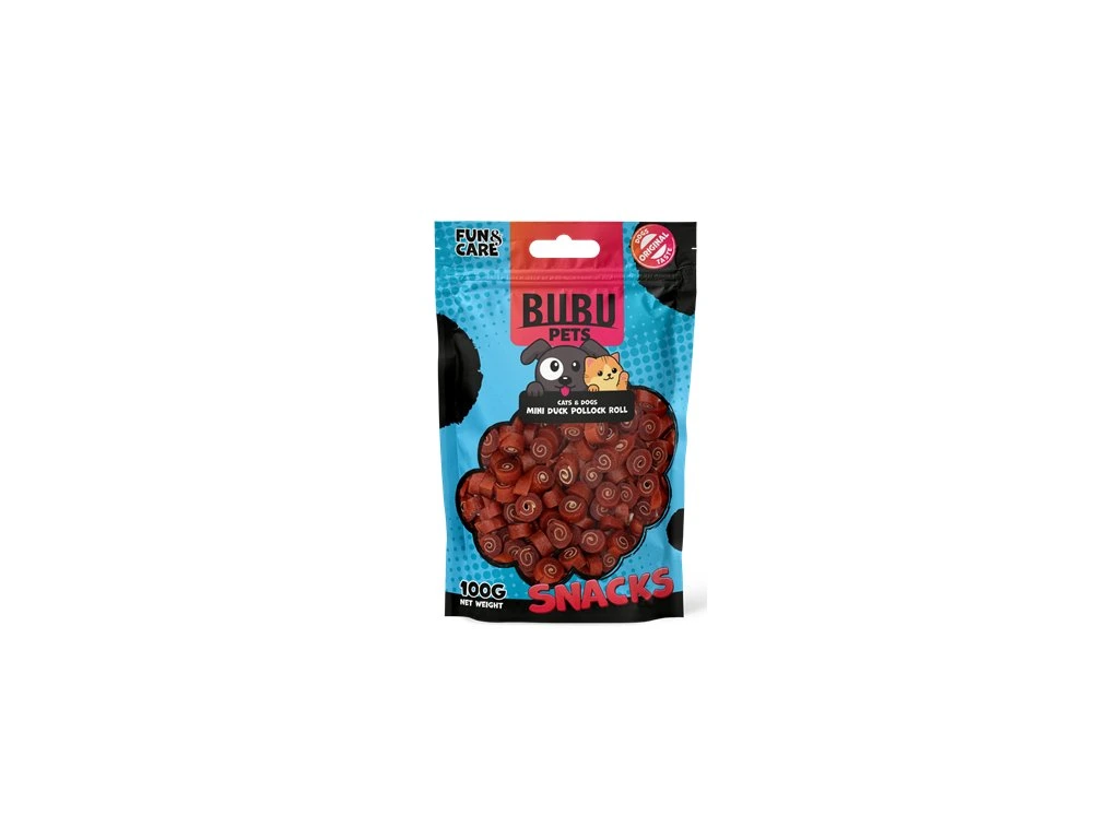 Mini kačacie rolky s treskou 100g